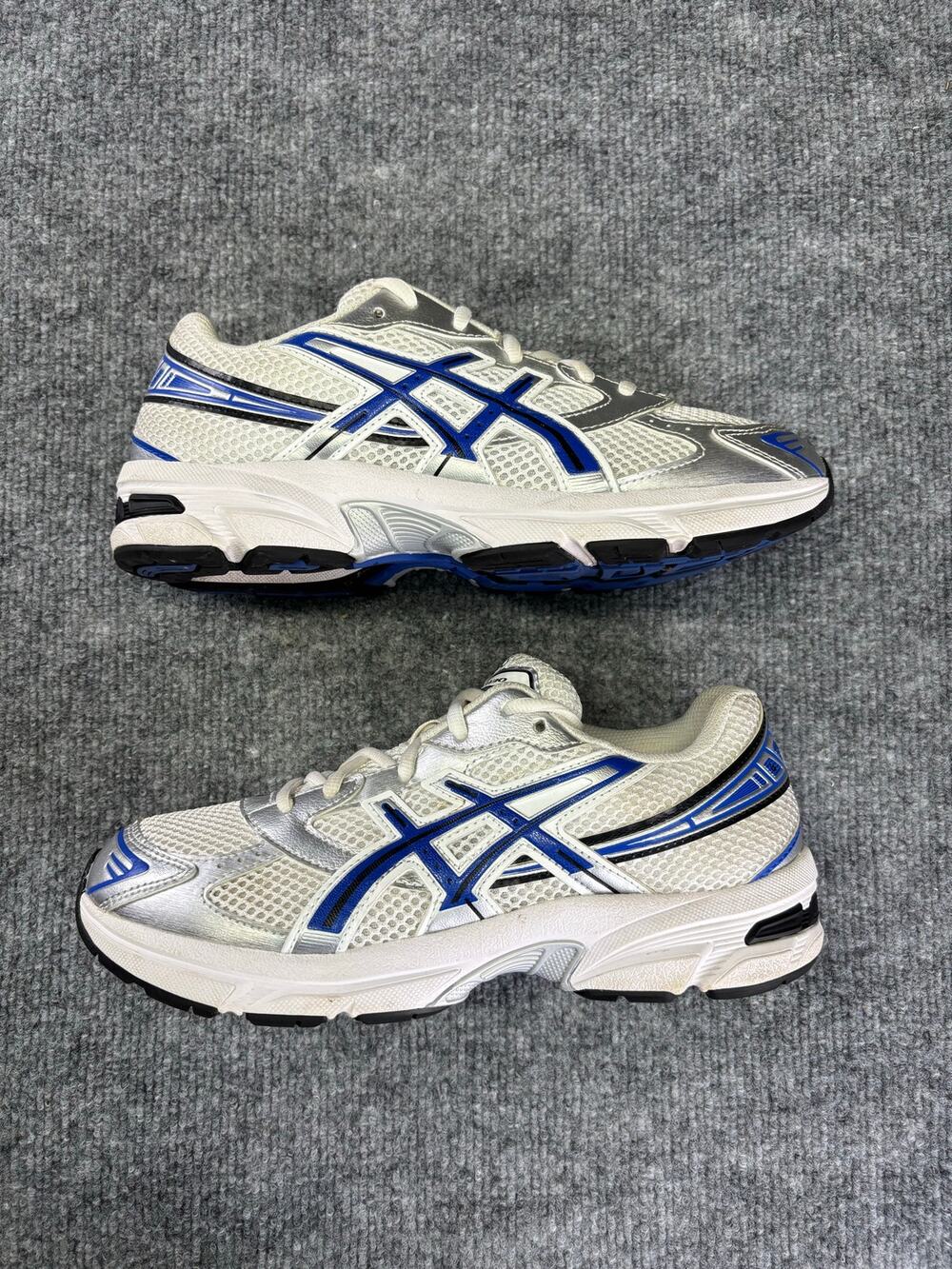 ASICS Gel-1130 White Blue Silver Size 7M Used Replacement Box